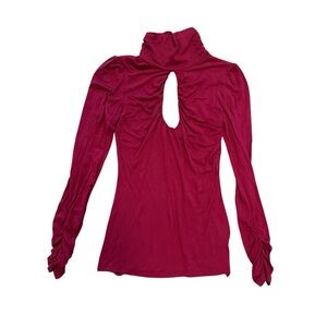 Y2K Do + Be Elegant Magenta Long Sleeve Top